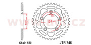 JTR746.46 oceľová rozeta pre sekundárne reťaze typu 520, JT (46 zubov) JTR746.46 JT