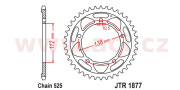 JTR1877.41 oceľová rozeta pre sekundárne reťaze typu 525, JT (41 zubov) JTR1877.41 JT
