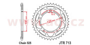 JTR713.40 oceľová rozeta pre sekundárne reťaze typu 525, JT (40 zubov) JTR713.40 JT