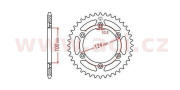 JTR735.39 oceľová rozeta pre sekundárne reťaze typu 520, JT - Anglicko (39 zubov) JTR735.39 JT