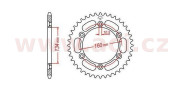 JTR1308.42 oceľová rozeta pre sekundárne reťaze typu 520, JT - Anglicko (42 zubov) JTR1308.42 JT