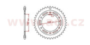 JTR3.42 oceľová rozeta pre sekundárne reťaze typu 525, JT - Anglicko (42 zubov) JTR3.42 JT