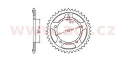 JTR2010.43 oceľová rozeta pre sekundárne reťaze typu 530, JT - Anglicko (43 zubov) JTR2010.43 JT