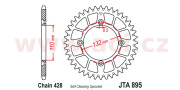 JTA895.47 duralová rozeta pre sekundárne reťaze typu 428, JT (47 zubov) JTA895.47 JT