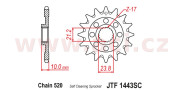 JTF1443.13SC reťazové koliesko pre sekundárne reťaze typu 520, JT (13 zubov) JTF1443.13SC JT