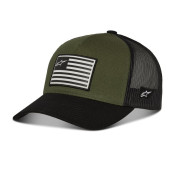 M186-547 kšiltovka FLAG SNAP HAT, ALPINESTARS (zelená/černá) M186-547 ALPINESTARS