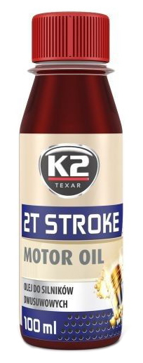 O528REDML100S K2 K2 TEXAR 2T STROKE 100 ml ČERVENÁ - motorový olej polosyntetický O528REDML100S K2