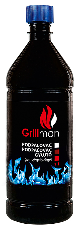 6100141 GRILLMAN Gelový podpalovač 1 lt GRILLMAN