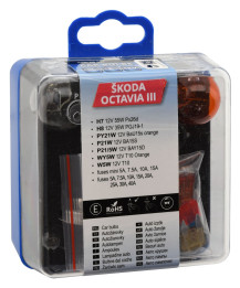 08537 Žárovky servisní box ŠKODA OCTAVIA III H7+H8 COMPASS