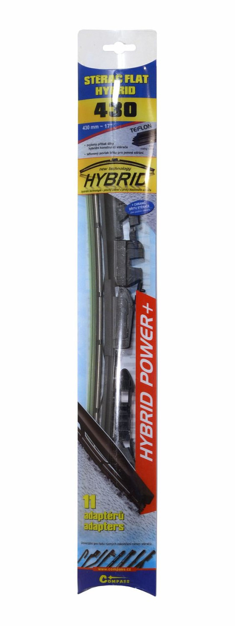 11010 Stierač HYBRID 430mm + 11 adaptérov TEFLON 11010 COMPASS