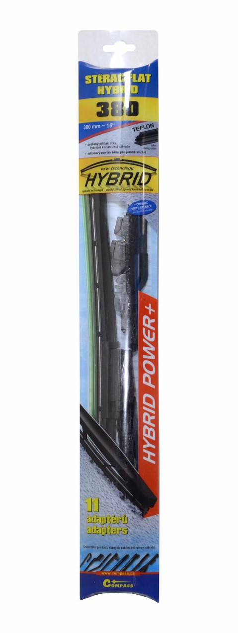 11008 Stierač HYBRID 380mm + 11 adaptérov TEFLON 11008 COMPASS