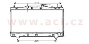 53002257 ACI 1/96-1/97 chladič 2.0i 16V GTSi (±AC) [350*699*16] VALEO, DENSO, BEHR-HELLA... 53002257 ACI