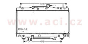 53002352 ACI 1/97- chladič 2.0i 16V (+AUT±AC) [350*698*16] VALEO, DENSO, BEHR-HELLA... 53002352 ACI