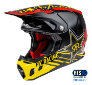 M140-1881-XL přilba FORMULA CC ROCKSTAR, černá,červená/žlutá, vel. XL ACI