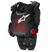 M160-487-ML chránič těla A-1 PRO, ALPINESTARS černá antracit/červená, vel. M/L ACI
