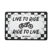 M000-1300 plechová cedule RIDE, OXFORD bílá/černá, rozměr 30 x 20 cm ACI