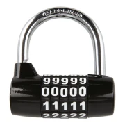 M005-507 zámek U profil 5-DIGIT, OXFORD průměr čepu 7 mm, černý ACI