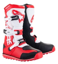 M130-486-39 boty TECH TRIAL, ALPINESTARS bílá/červená fluo/černá, vel. 39 ACI