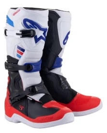 M130-509-455 boty TECH 3, ALPINESTARS bílá/černá/modrá/červená, vel. 45,5 ACI