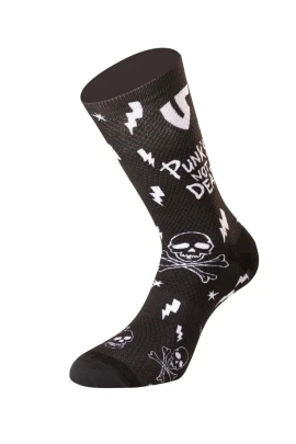 M168-221-4246 ponožky PUNKS NOT DEAD, UNDERSHIELD černá, vel. 42/46 ACI
