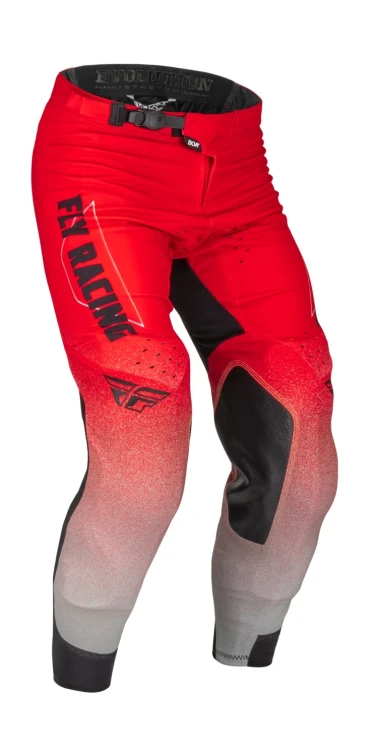M172-0136-30 kalhoty EVOLUTION DST. FLY RACING - USA 2023 červená/šedá, vel. 30 ACI