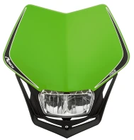 M400-1507 UNI přední maska včetně světla V-Face FULL LED, RTECH zelená/černá ACI