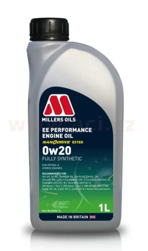 MI 82061 MILLERS OILS EE PERFORMANCE 0w20 1l ACI