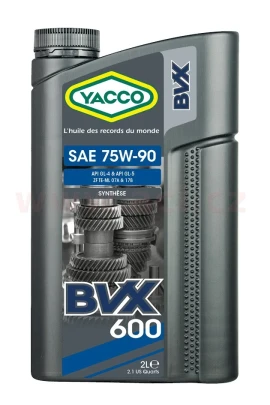 MY 34042 Převodový olej YACCO BVX 600 75W90 2L ACI