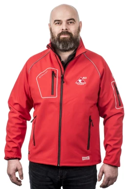 X BUNDA SOFT 84 Bunda ACI Softshell červená reflex prvky ACI