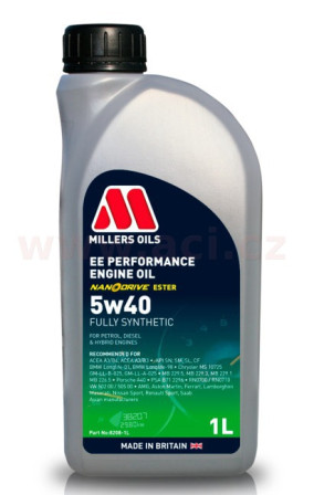 82081 EE PERFORMANCE 5w40, plně syntetický  1l 82081 MILLERS OILS