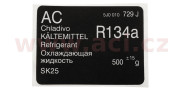 5J0010729J štítok pre klimatizáciu ORIGINÁL 5J0010729J V.A.G