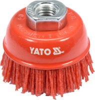 YT-47785 szczotka tarczowa 65mm m14 nylon red YATO