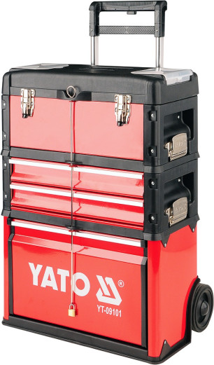 YT-09101 Vozík na nářadí 3 sekce, 2 zásuvky YT-09101 YATO