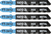 YT-3412 List pilový do přímočaré pily 75 mm na kov TPI21 5 ks YT-3412 YATO