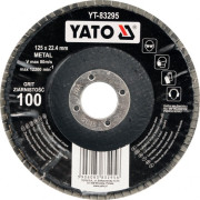 YT-83293 Kotouč lamelový korundový 125 x 22,2 mm vypouklý brusný P60 YT-83293 YATO