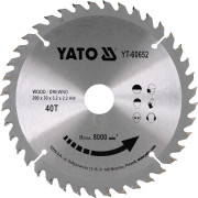 YT-60652 Kotouč na dřevo 200 x 30 mm 40z YT-60652 YATO