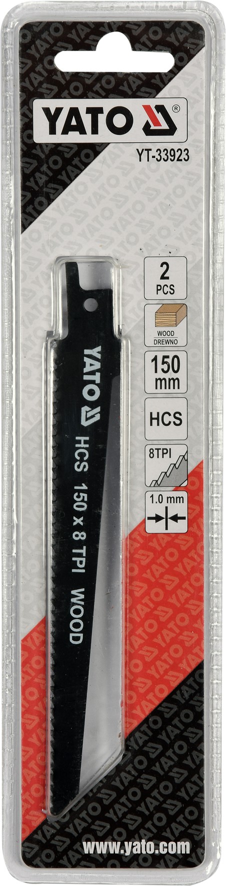 YT-33923 Pilové listy HCS 150MM 8TPI 2ks YT-33923 YATO