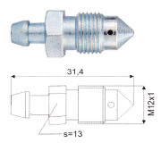 WP0040 Odvzdušňovací šroub WP