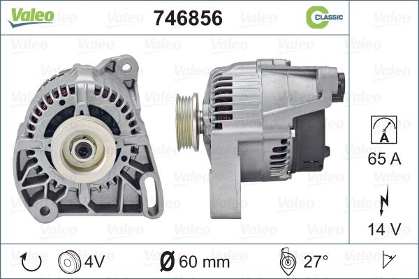 746856 generátor REMANUFACTURED RCB VALEO