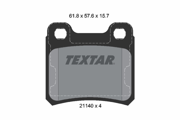 2114001 Brzdové destičky Formula XT TEXTAR