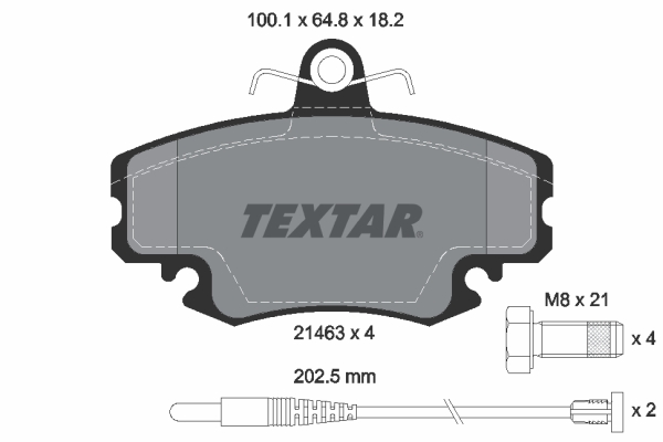 2146304 Brzdové destičky Formula XT TEXTAR