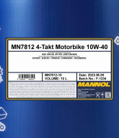 SCT - MANNOL Motorový olej Mannol 7812 4-Takt Motorbike 10W-40 10 l  (MN7812-10)