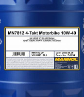 SCT - MANNOL Motorový olej Mannol 7812 4-Takt Motorbike 10W-40 20 l  (MN7812-20)