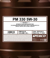 SCT - MANNOL Motorový olej Pemco 330 5W-30 20 l  (PM0330-20)