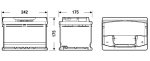 EXIDE startovací baterie PREMIUM *** 61Ah  (EA612)