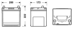 EXIDE startovací baterie EXCELL ** 50Ah  (EB504)