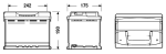EXIDE startovací baterie EXCELL ** 62Ah  (EB620)