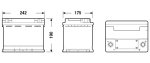 EXIDE startovací baterie AGM 60Ah  (EK600)