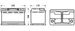 EXIDE startovací baterie EFB 70Ah  (EL700)
