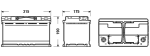 EXIDE startovací baterie EFB 80Ah  (EL800)